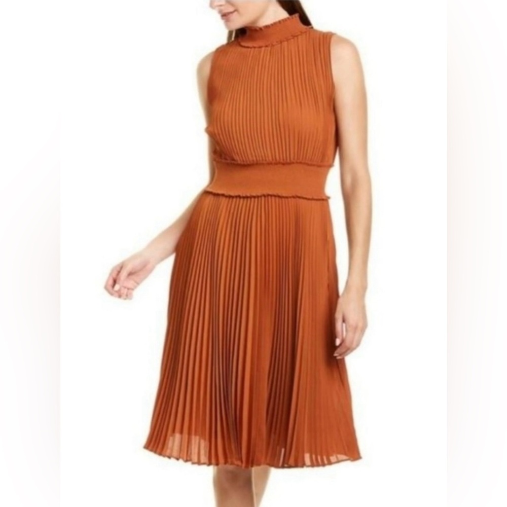 NANETTE LEPORE‎ Sleeveless Smock Neck & Waist Midi